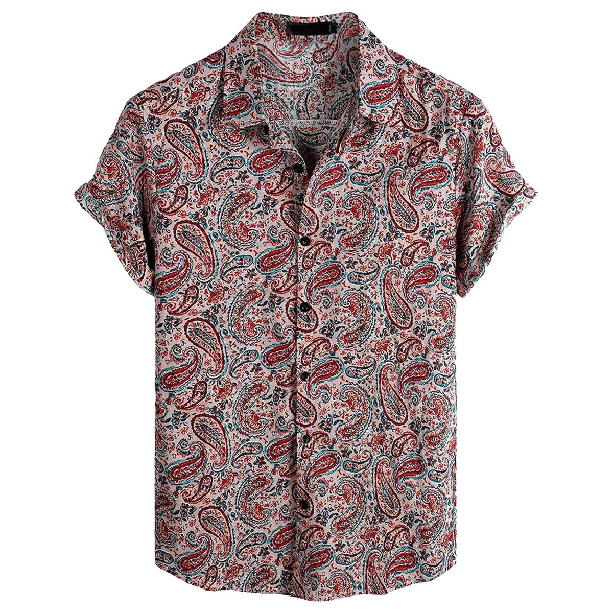 Chemise Décontractée Homme Imprimé Hawaïen Style Unique 2