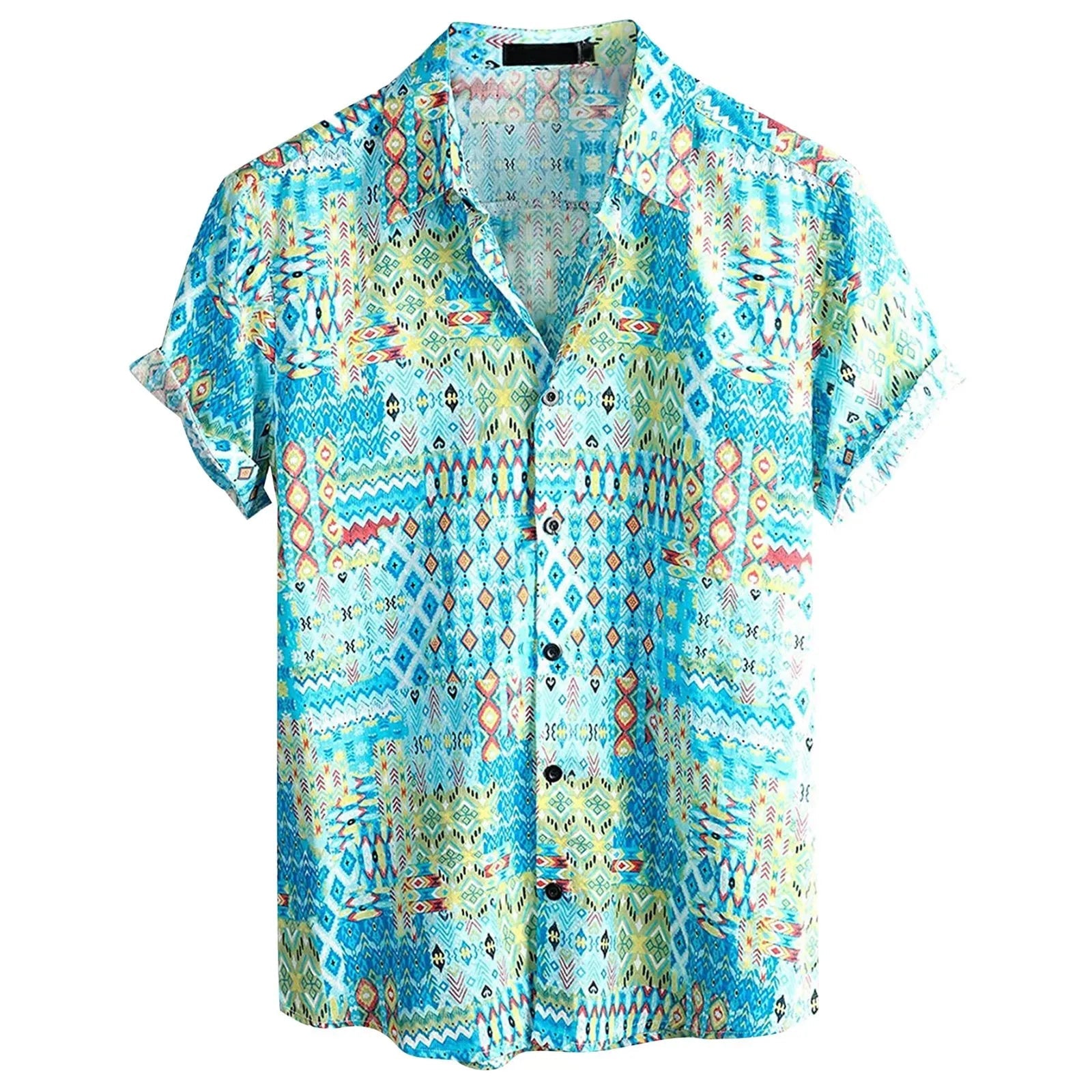 Chemise Décontractée Homme Imprimé Hawaïen Style Unique 3