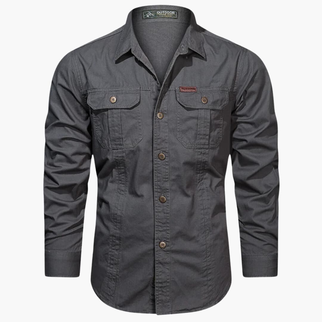 Chemise Décontractée pour Hommes Style Cargo Moderne 5