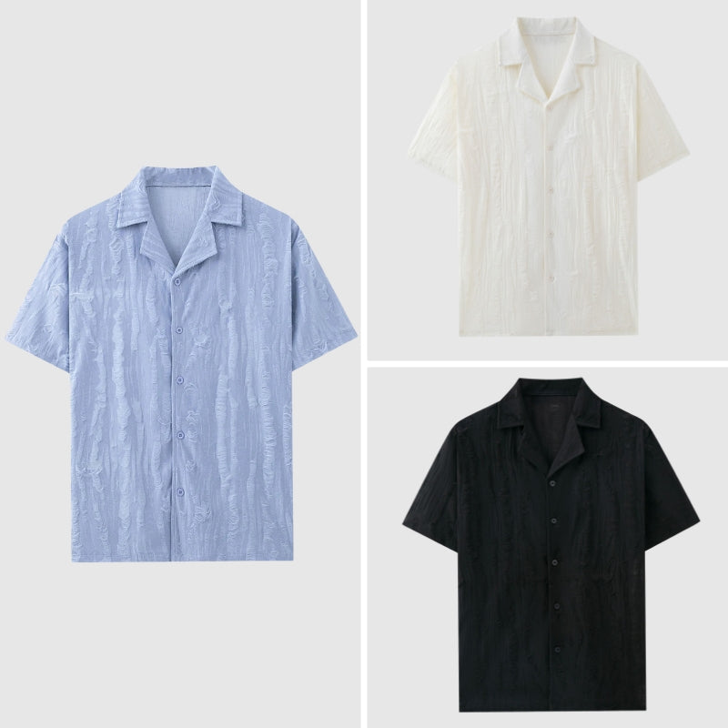 Chemise Décontractée pour Hommes Style Cubain 3
