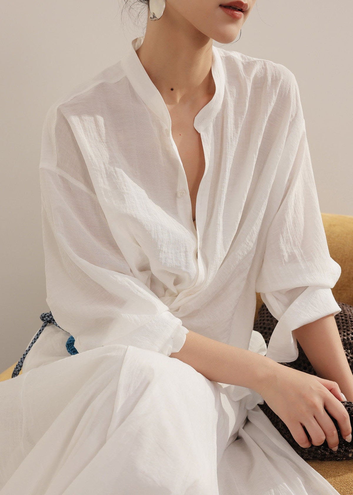 Chemise Femme Asymétrique Style Estival 4
