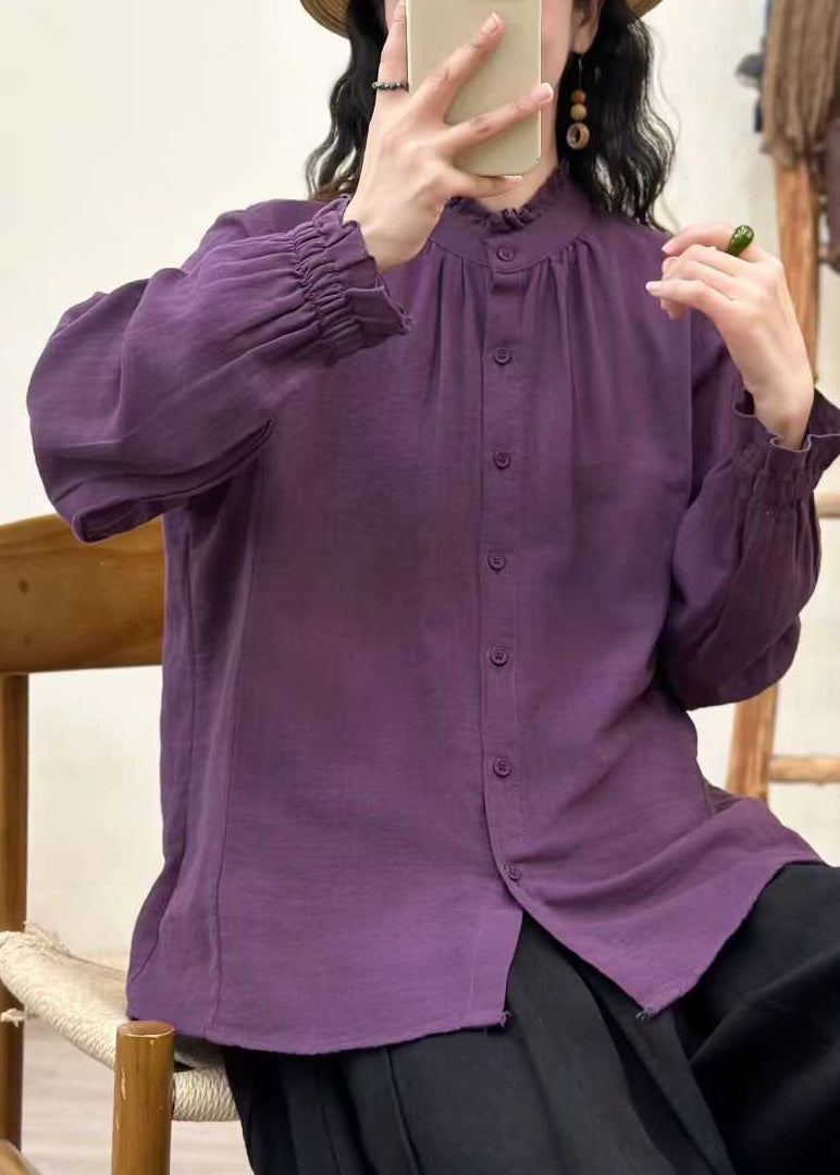 Chemise Femme Bohème À Volants Ample 1