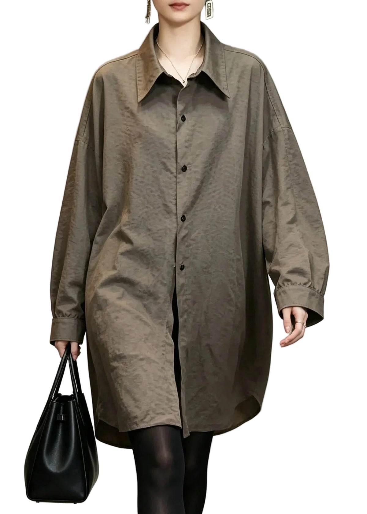 Chemise Femme Cintrée Col Peter Pan Boutonnée Automne 0