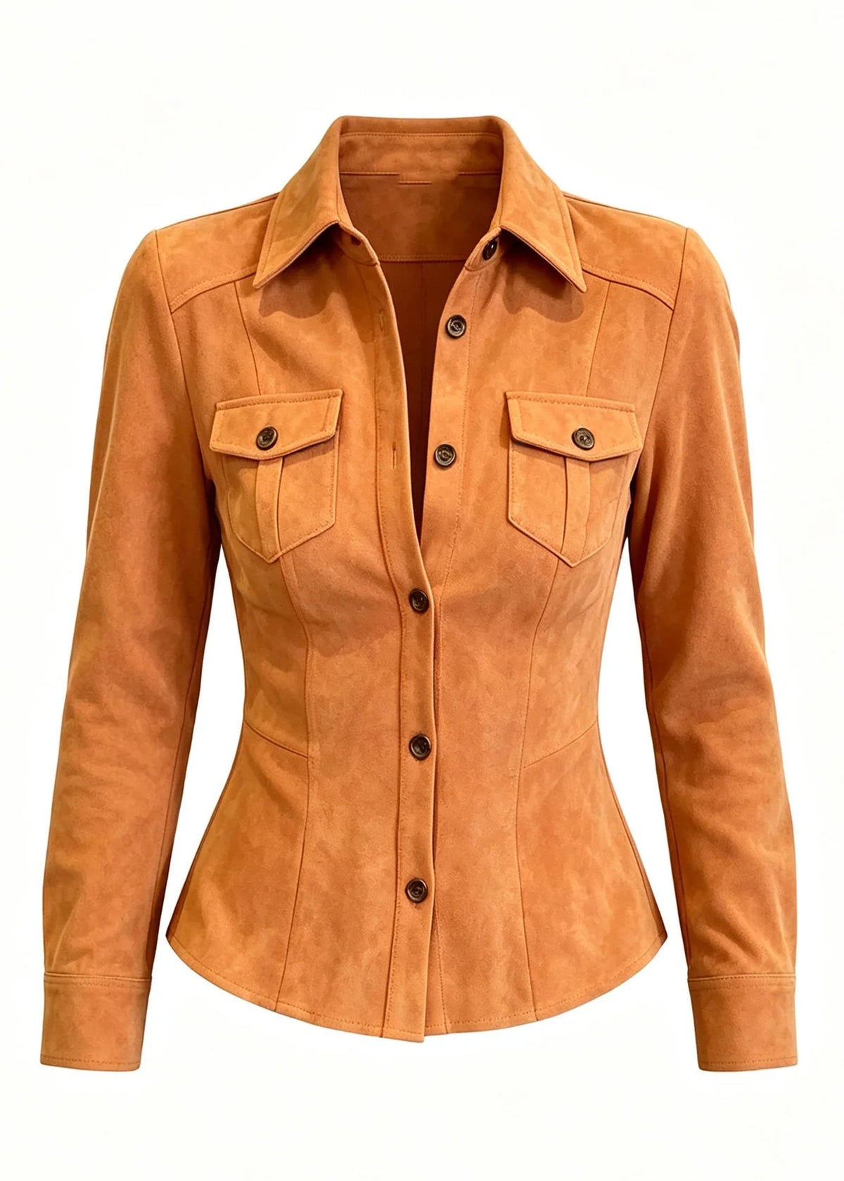 Chemise Femme Col Claudine Manches Longues Style Tendance 4