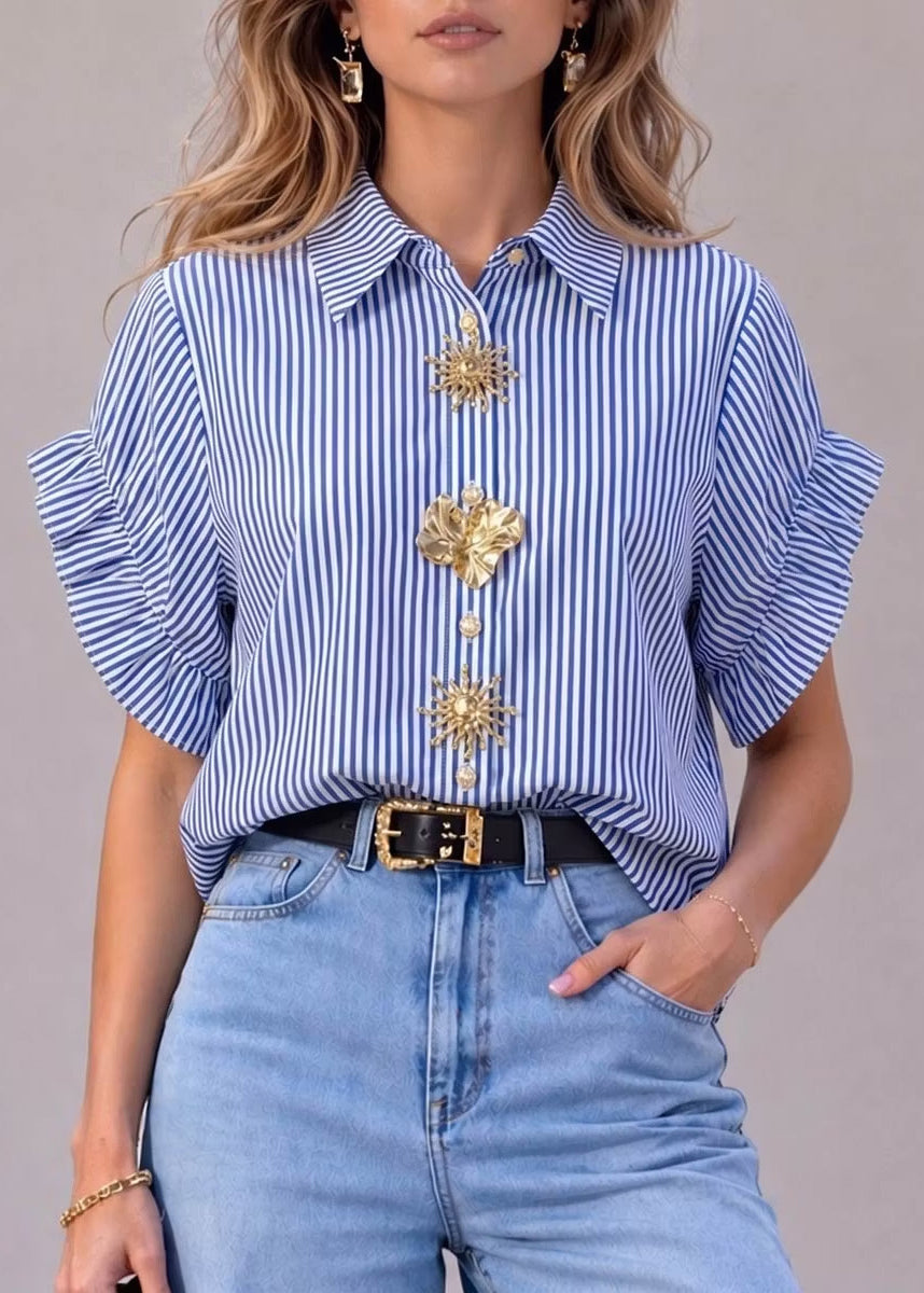 Chemise Femme Col Claudine Patchwork Style Estival 4