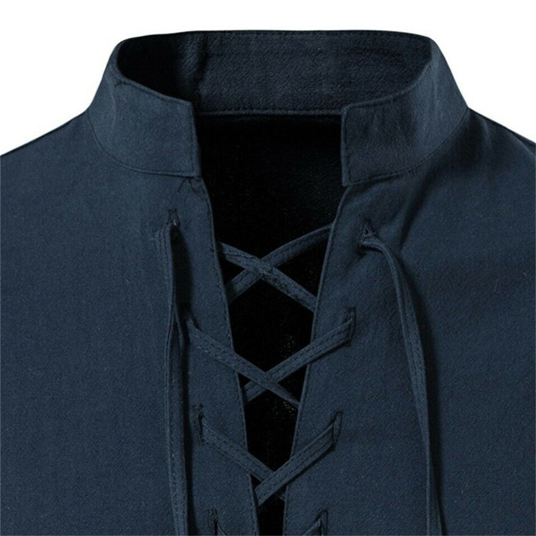 Chemise Femme Col V à Lacets Automne Chic 6