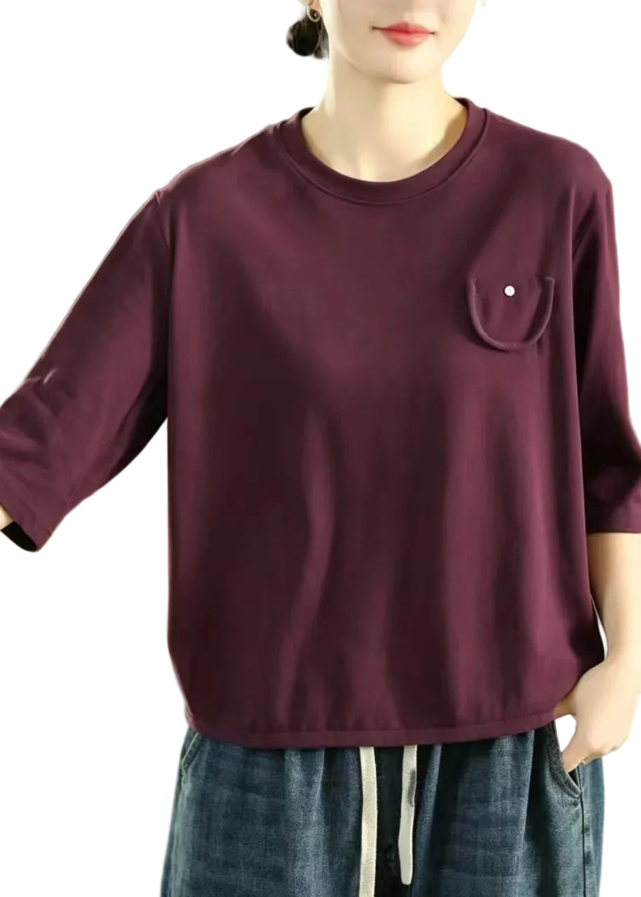 Chemise Femme Coupe Ample Manches Courtes 0
