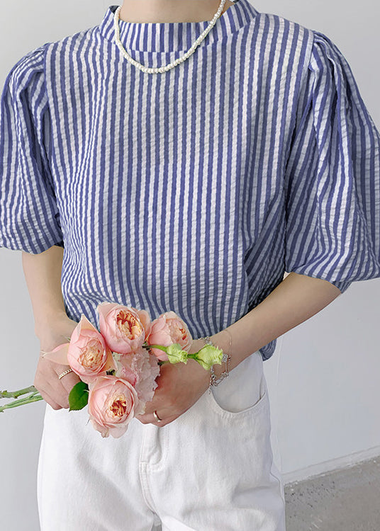 Chemise Femme Manches Bouffantes Rayée 1