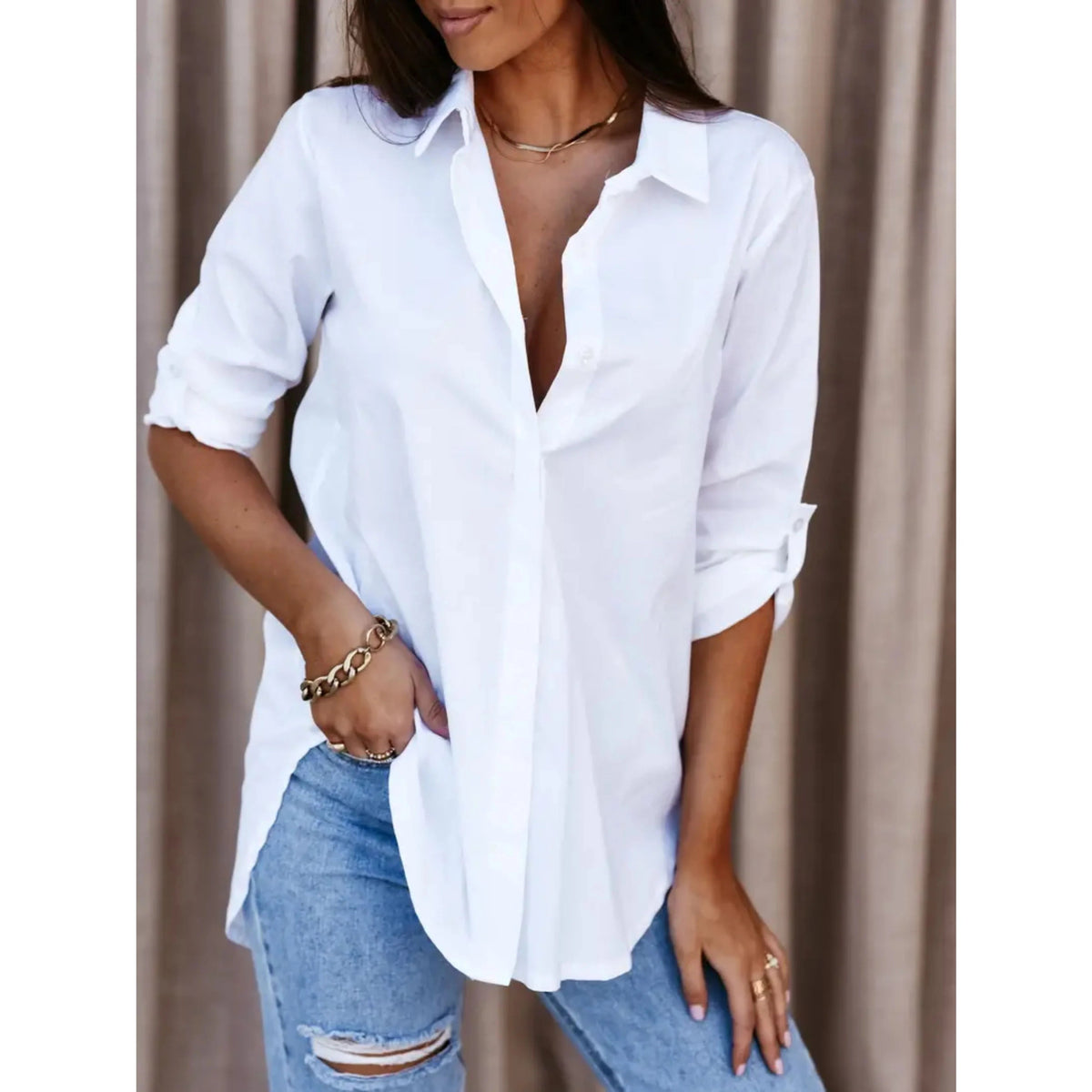 Chemise Femme Manches Longues Classique 0