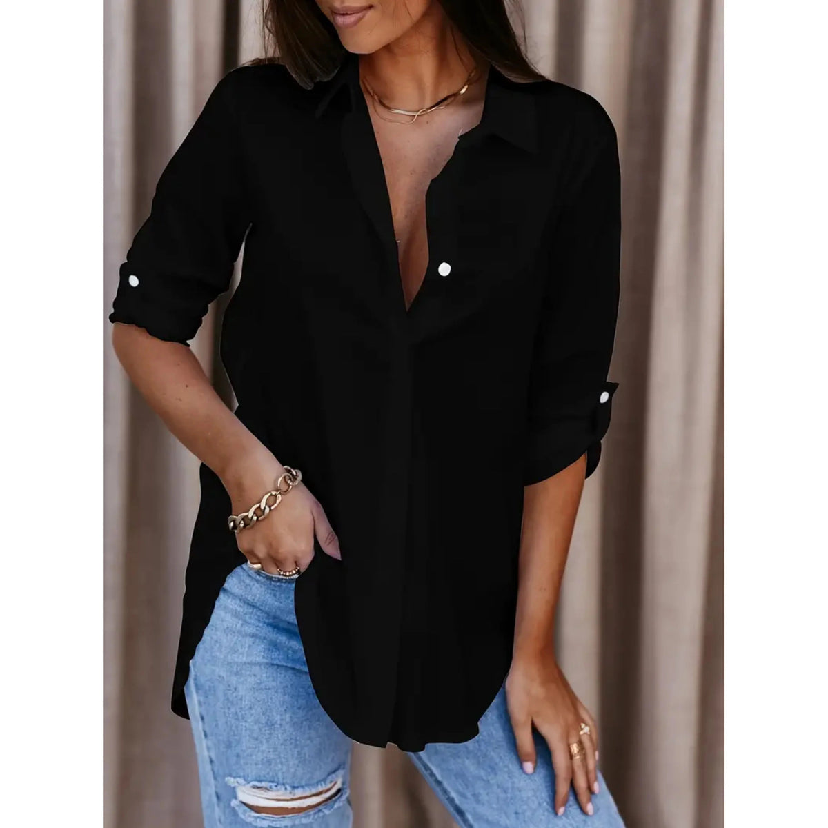 Chemise Femme Manches Longues Classique 3