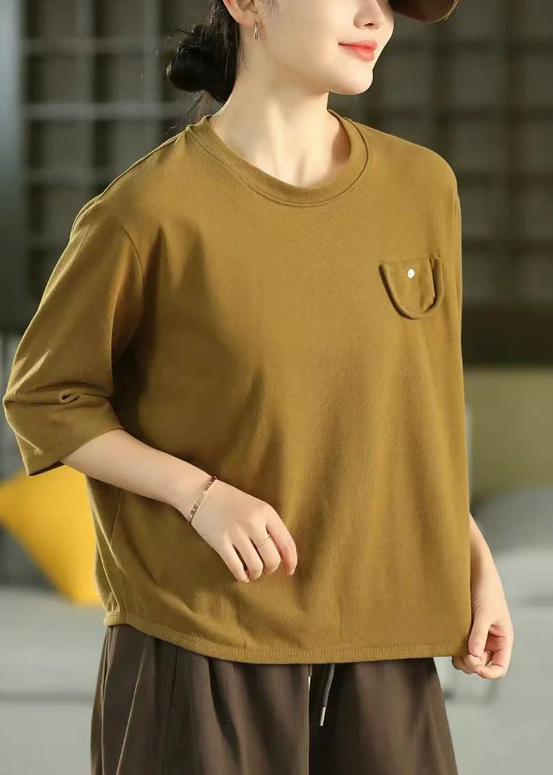Chemise Femme Oversize Manches Courtes Style Décontracté 0