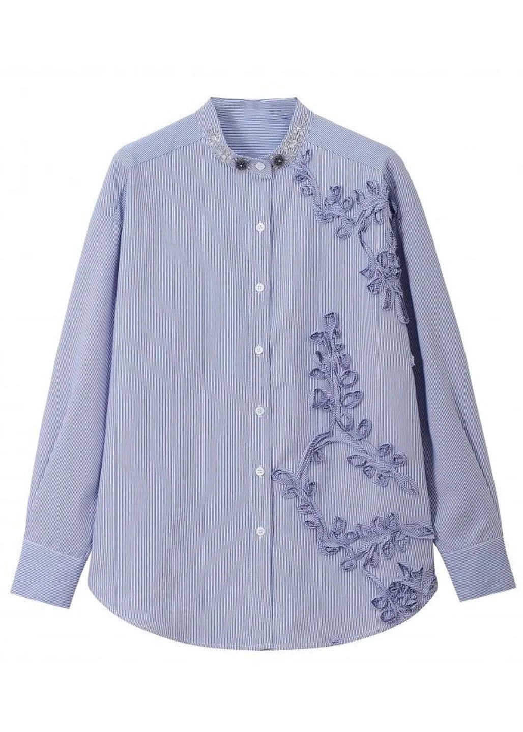 Chemise Femme Style Bohème Boutonnée à Rayures 4