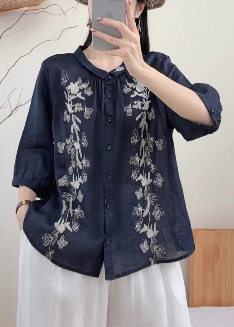 Chemise Femme Surdimensionnée à Manches de Bracelet Chic 2