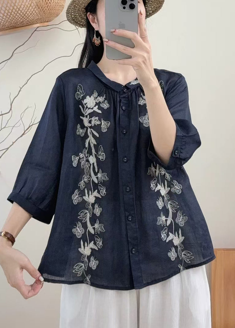 Chemise Femme Surdimensionnée à Manches de Bracelet Chic 3