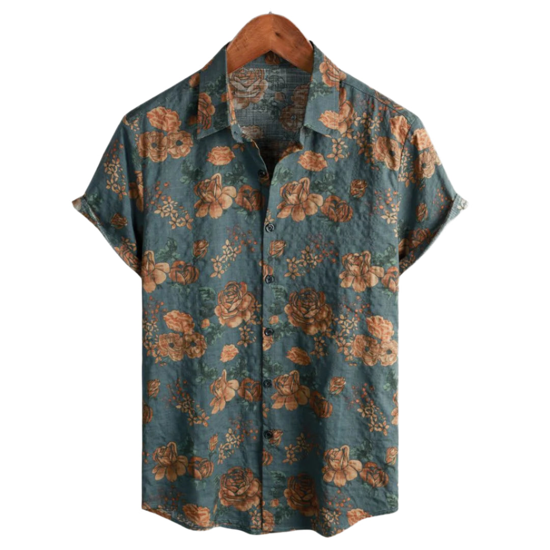Chemise Femme Vintage à Fleurs Tissu Léger 0