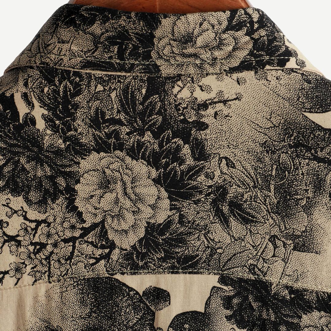 Chemise Femme à Fleurs Vintage en Tissu Léger 3