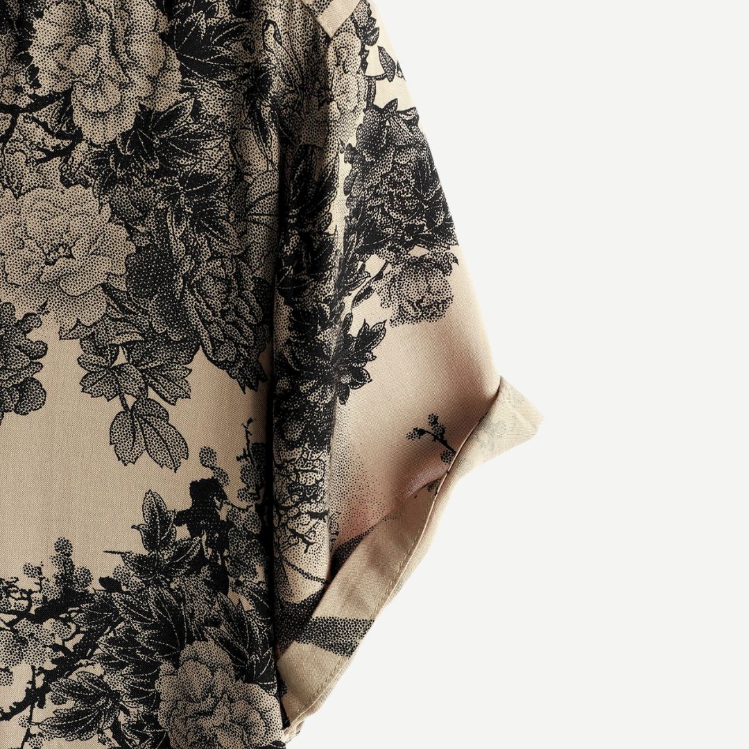 Chemise Femme à Fleurs Vintage en Tissu Léger 5