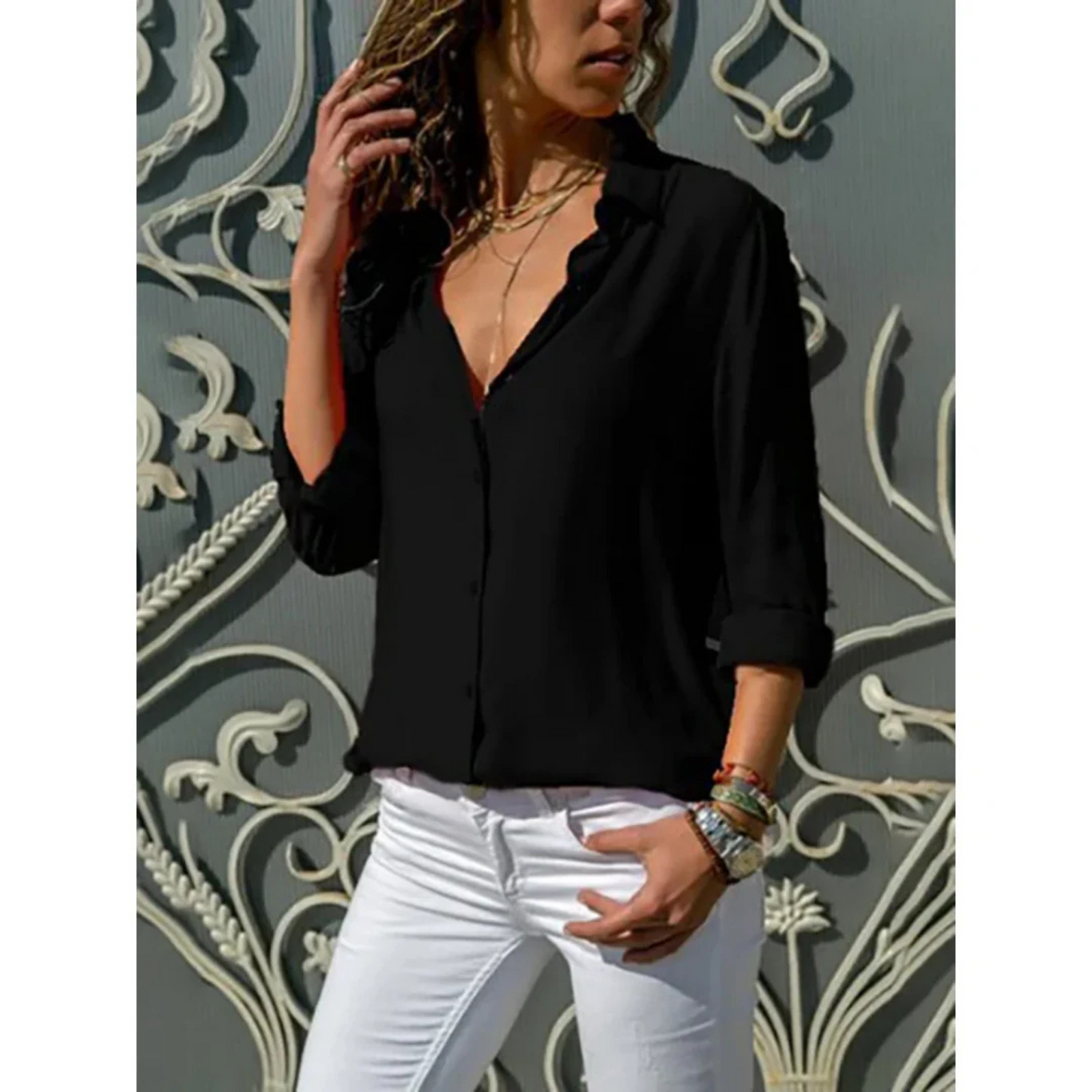 Chemise Femme à Manches Longues Polyvalente 1