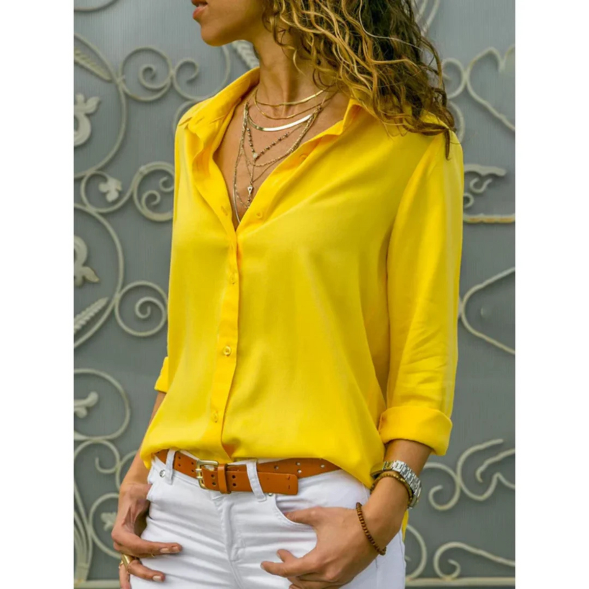 Chemise Femme à Manches Longues Polyvalente 3