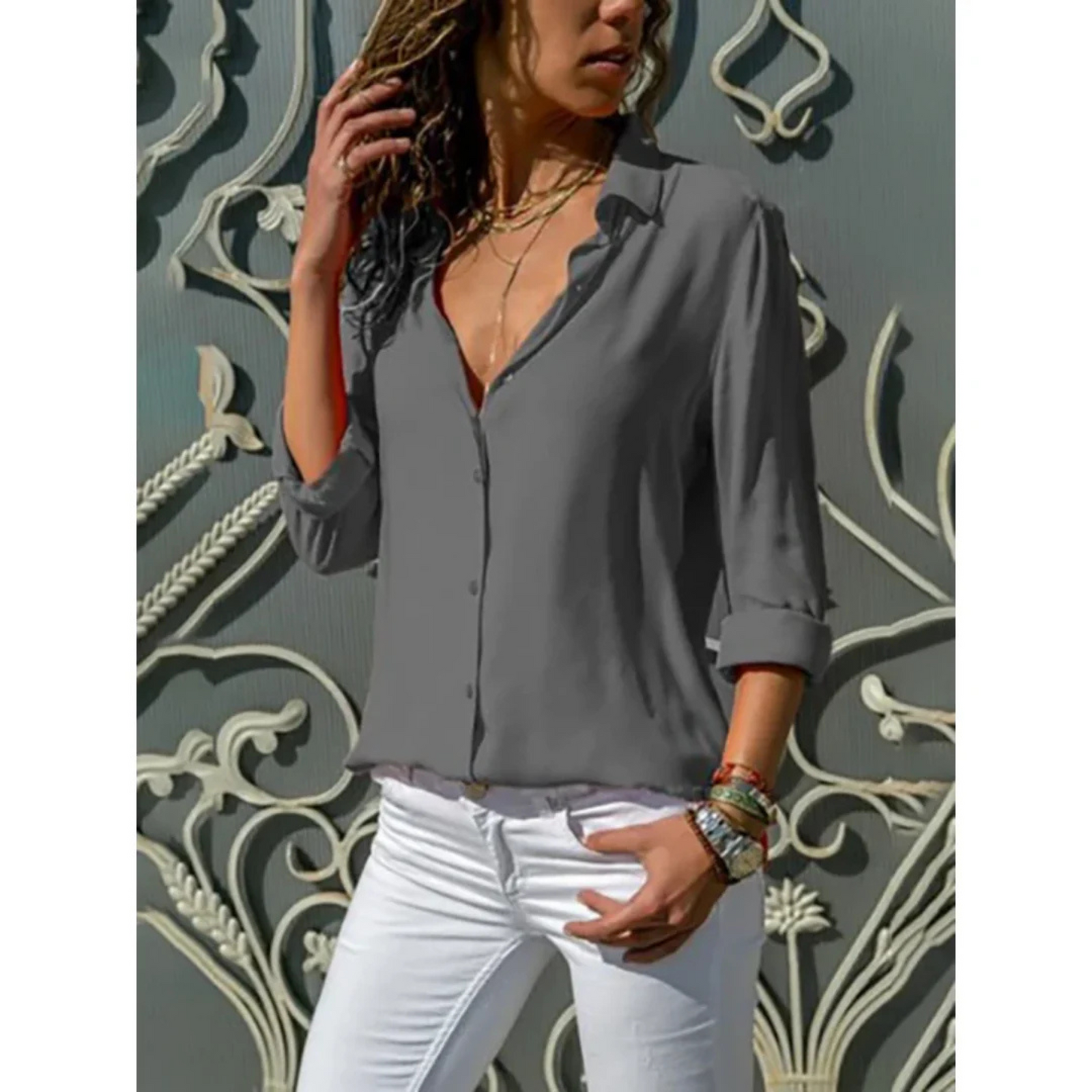Chemise Femme à Manches Longues Polyvalente 5