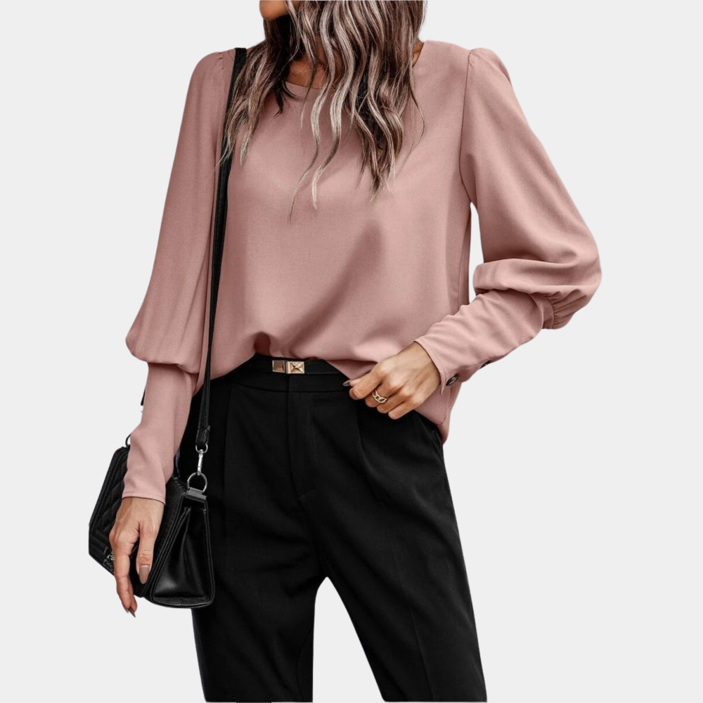 Chemise Femme à Manches Longues avec Détails Boutonnés 1