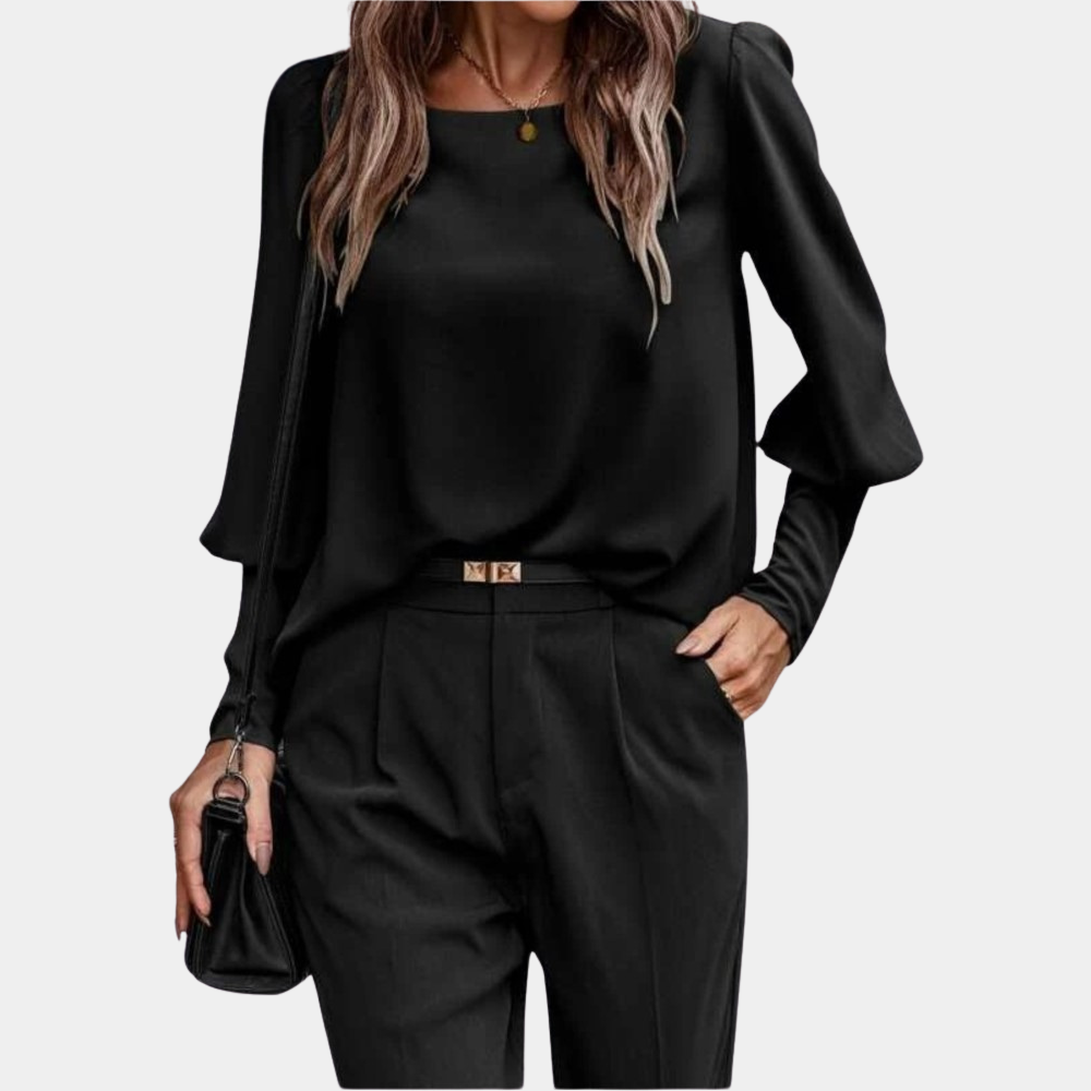 Chemise Femme à Manches Longues avec Détails Boutonnés 4
