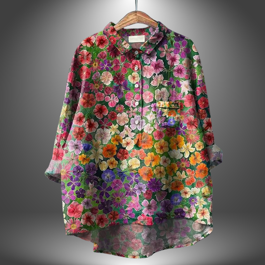 Chemise Florale Femme Artisanale 1