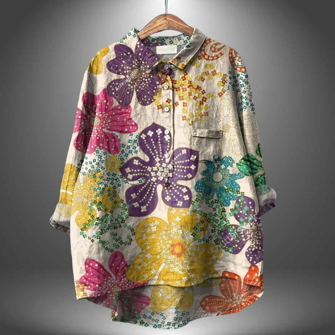 Chemise Florale Femme Artisanale 4
