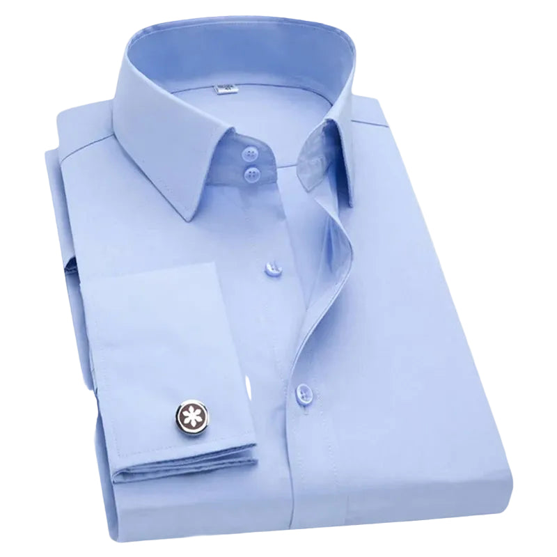 Chemise Habillée Homme Manches Longues Classique 0