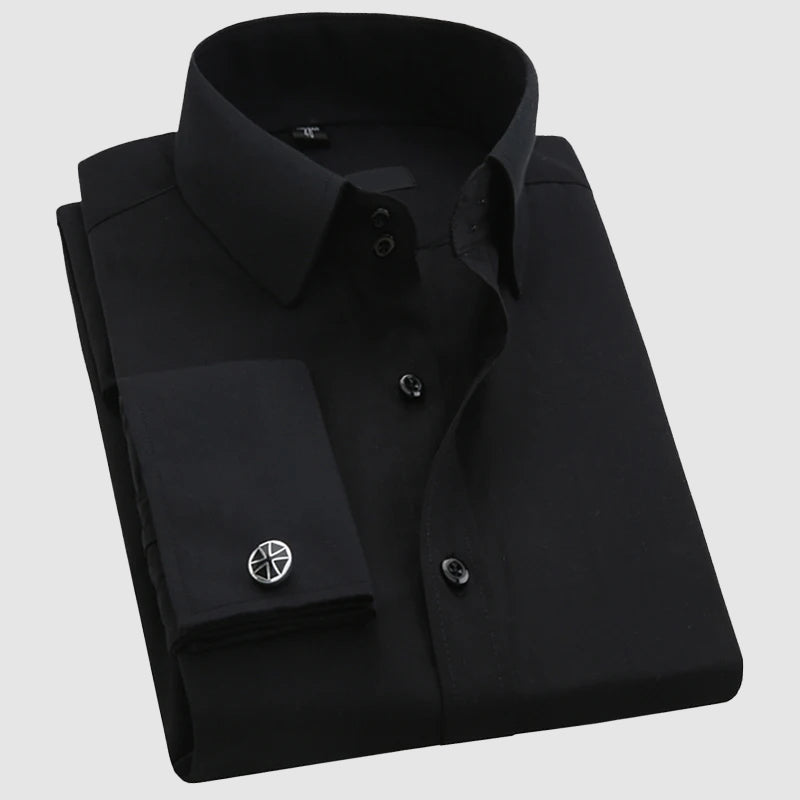 Chemise Habillée Homme Manches Longues Classique 1