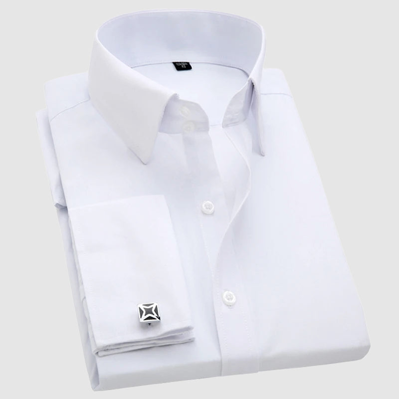 Chemise Habillée Homme Manches Longues Classique 2