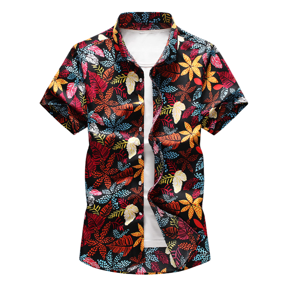 Chemise Hawaïenne Homme à Imprimé Floral 0