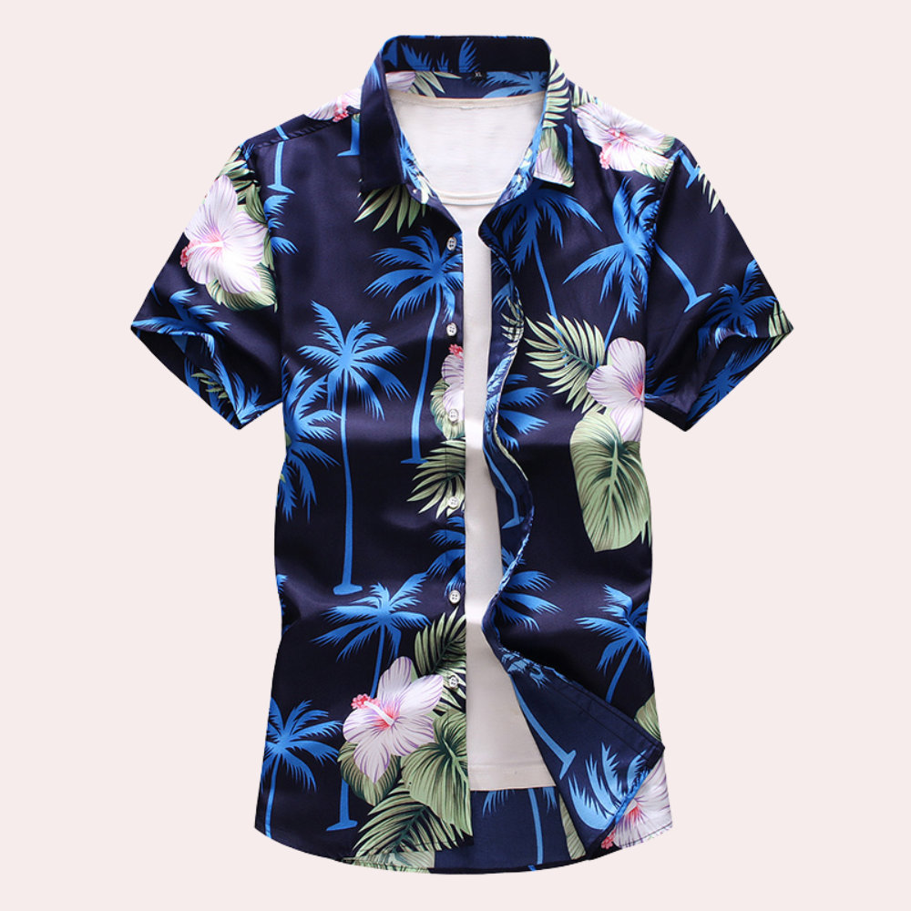 Chemise Hawaïenne Homme à Imprimé Floral 2