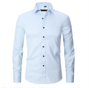 Chemise Homme Casual Intelligente Anti-Rides 12