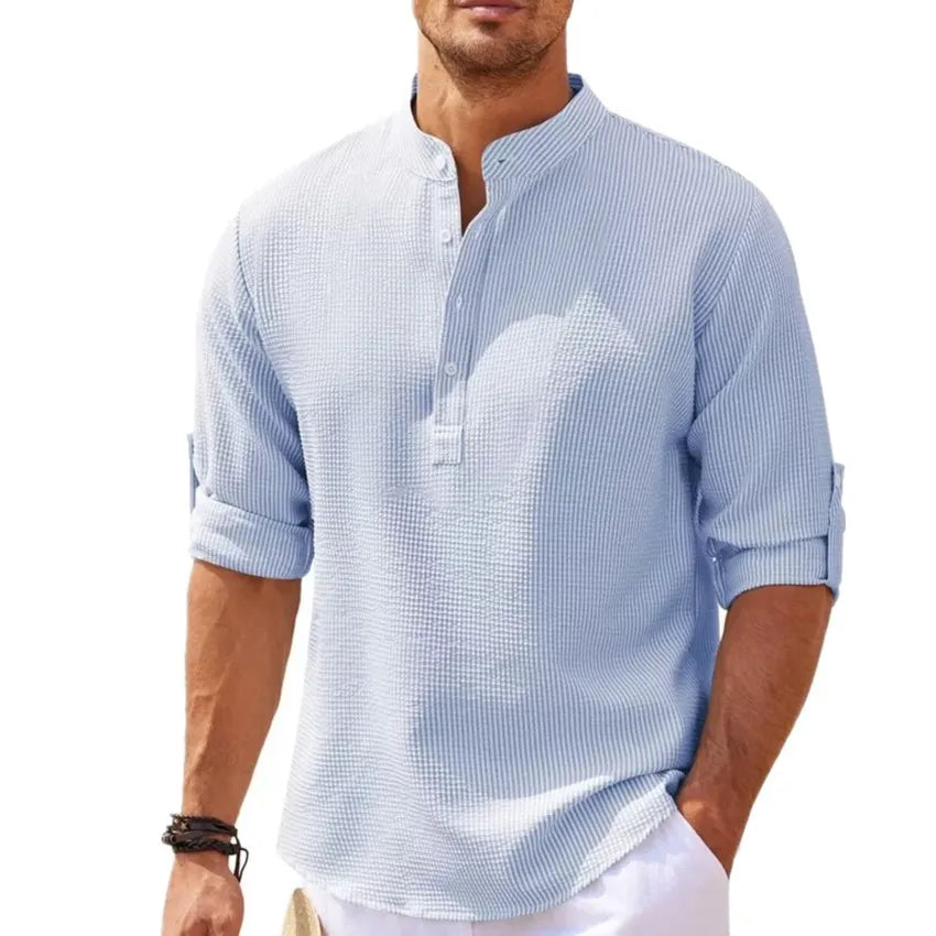 Chemise Homme Classique Tissu Respirant Manche Courte 4
