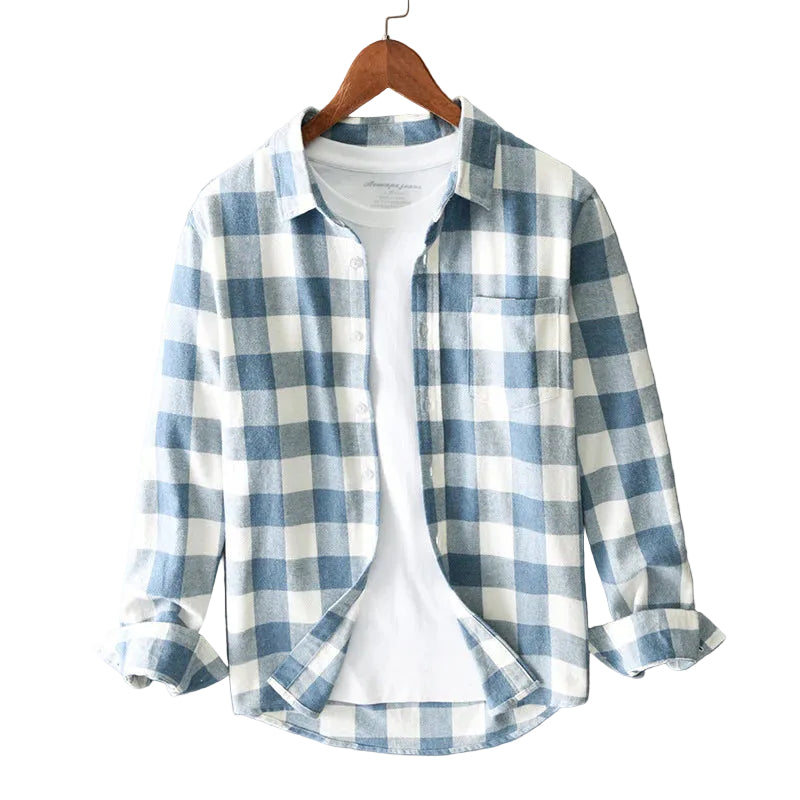 Chemise Homme Classique à Carreaux Vintage 0