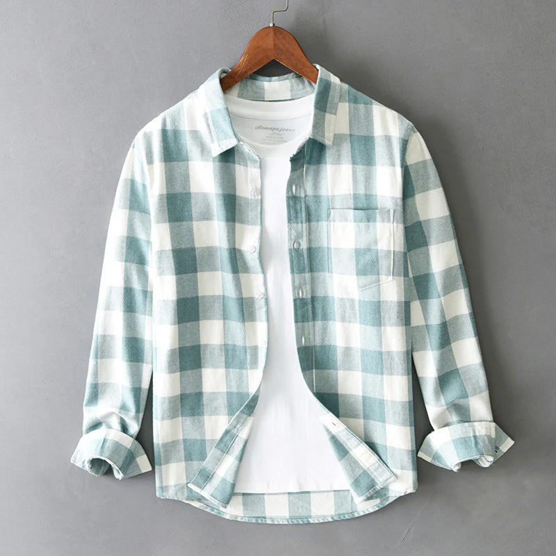 Chemise Homme Classique à Carreaux Vintage 1