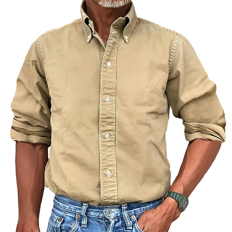 Chemise Homme Classique à Manches Longues Polyvalente 0