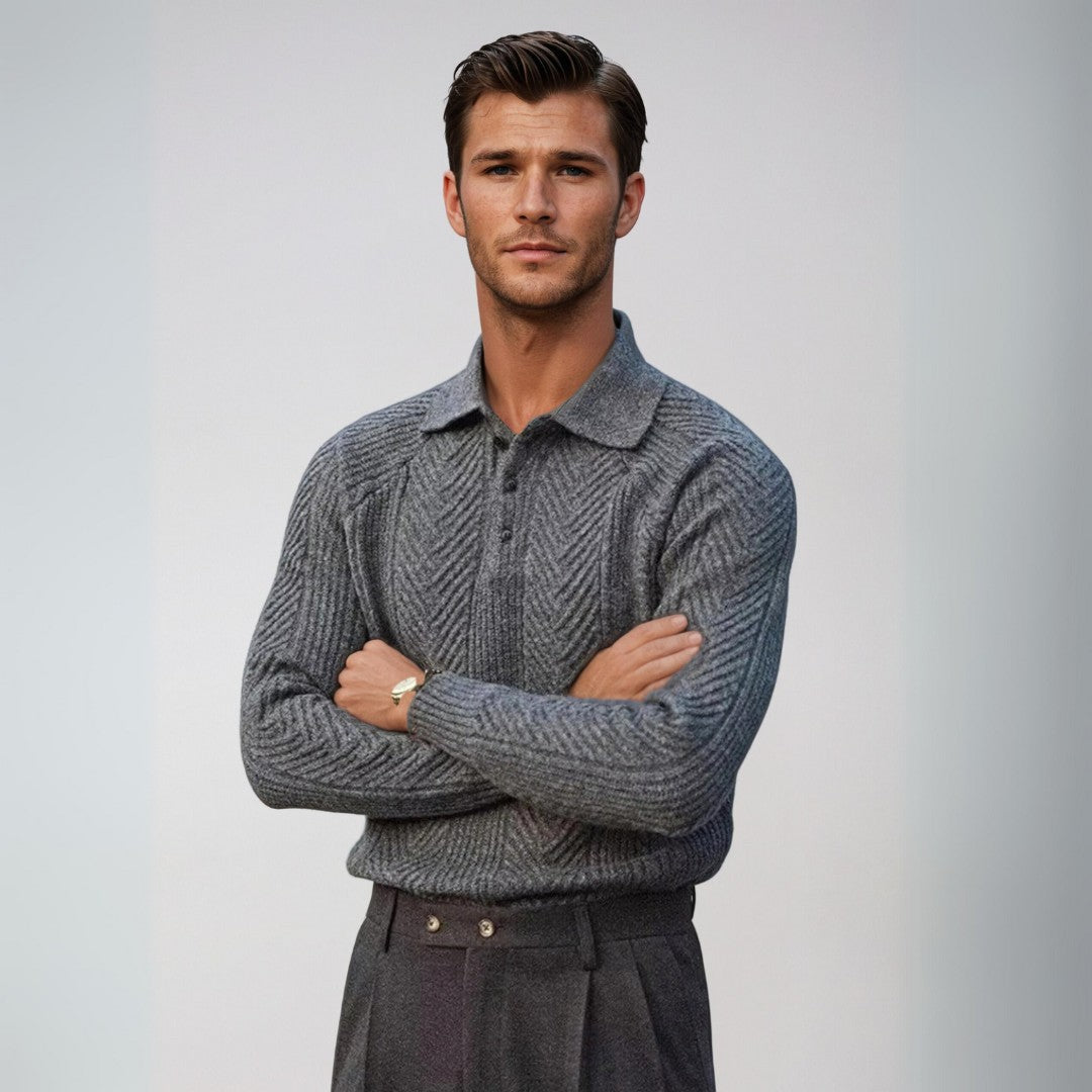 Chemise Homme Col Polo Chic Casual 2