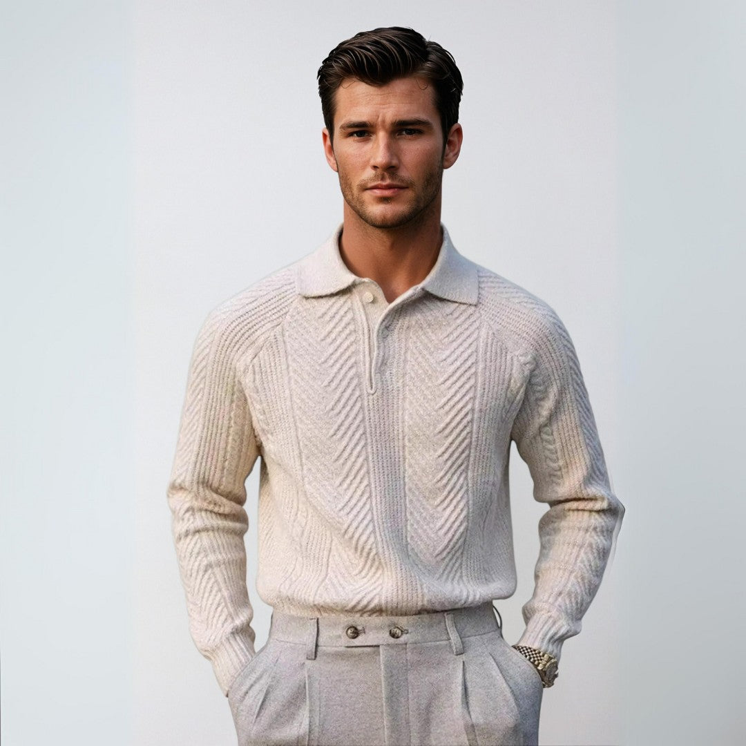 Chemise Homme Col Polo Chic Casual 4