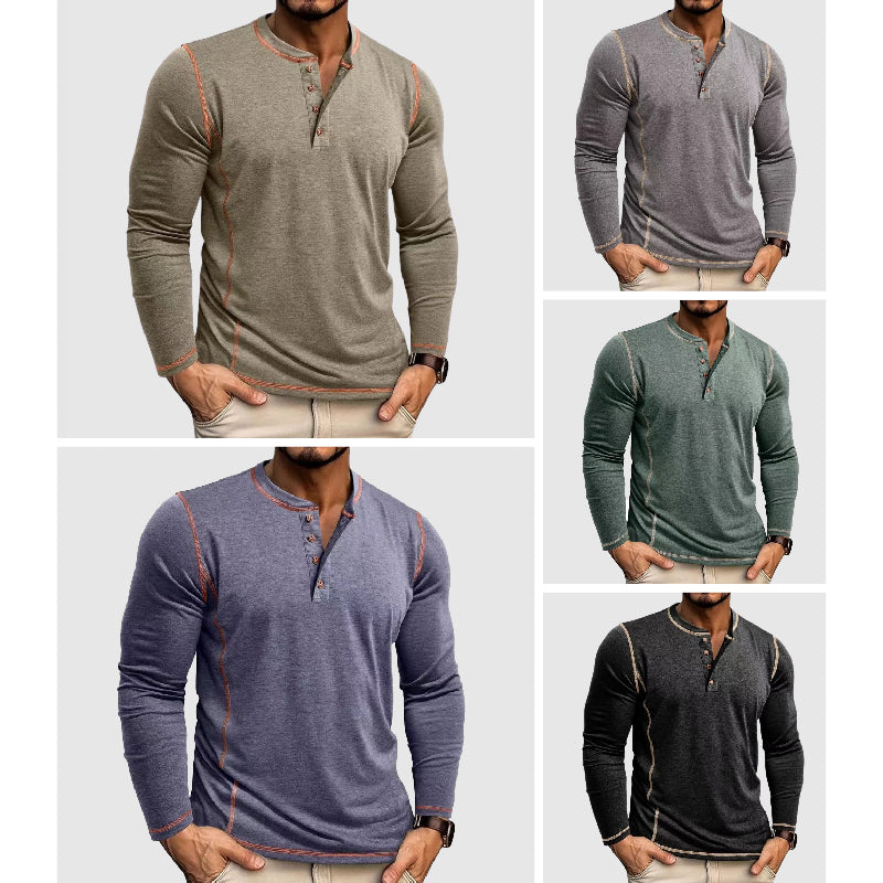 Chemise Homme Confort Classique Manches Longues 5