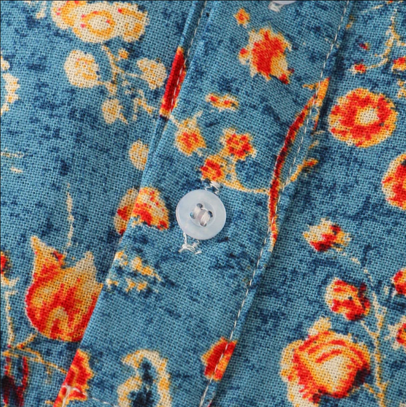 Chemise Homme Floral Moderne en Coton Ajustée 3