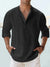 Chemise Homme Lin Moderne Col Ouvert Spacieuse 2