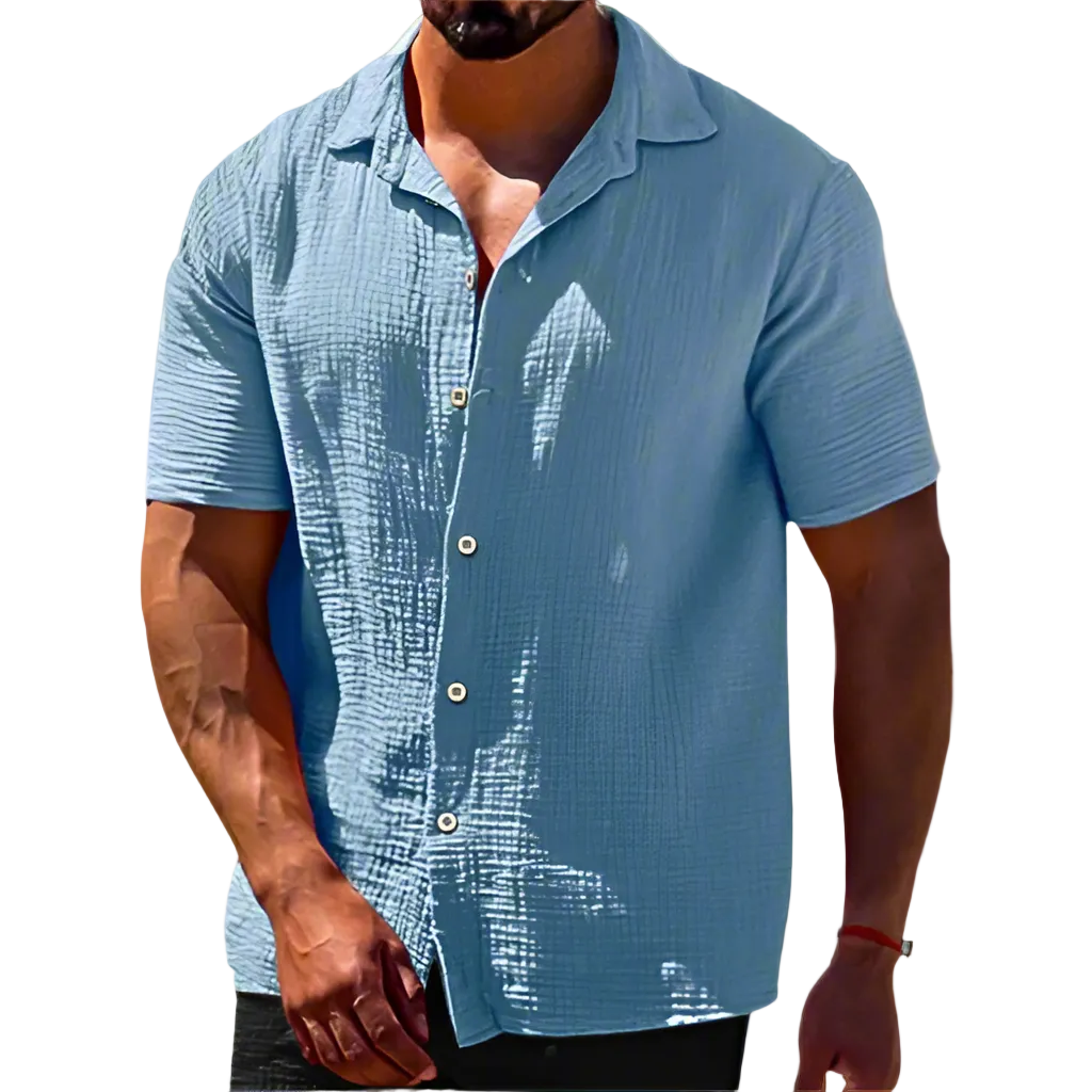 Chemise Homme Moderne Manche Courte 1