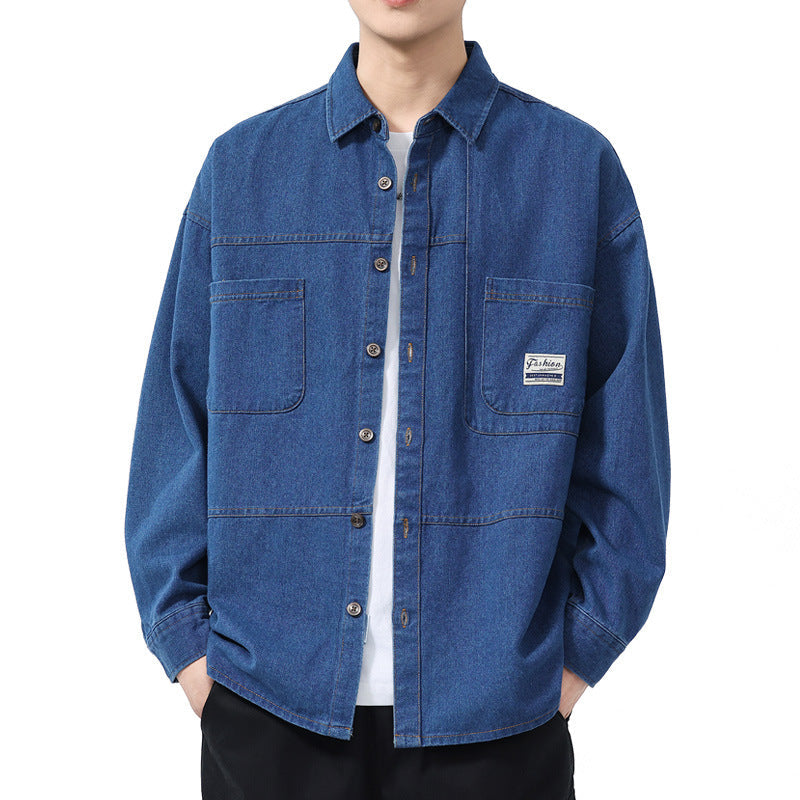 Chemise Homme Oversize Décontractée avec Poches 3