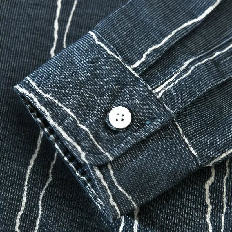 Chemise Homme Rayée Moderne Ajustée 2