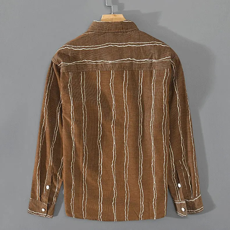 Chemise Homme Rayée Moderne Ajustée 3