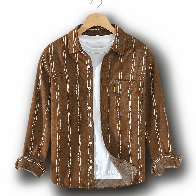 Chemise Homme Rayée Moderne Ajustée 5