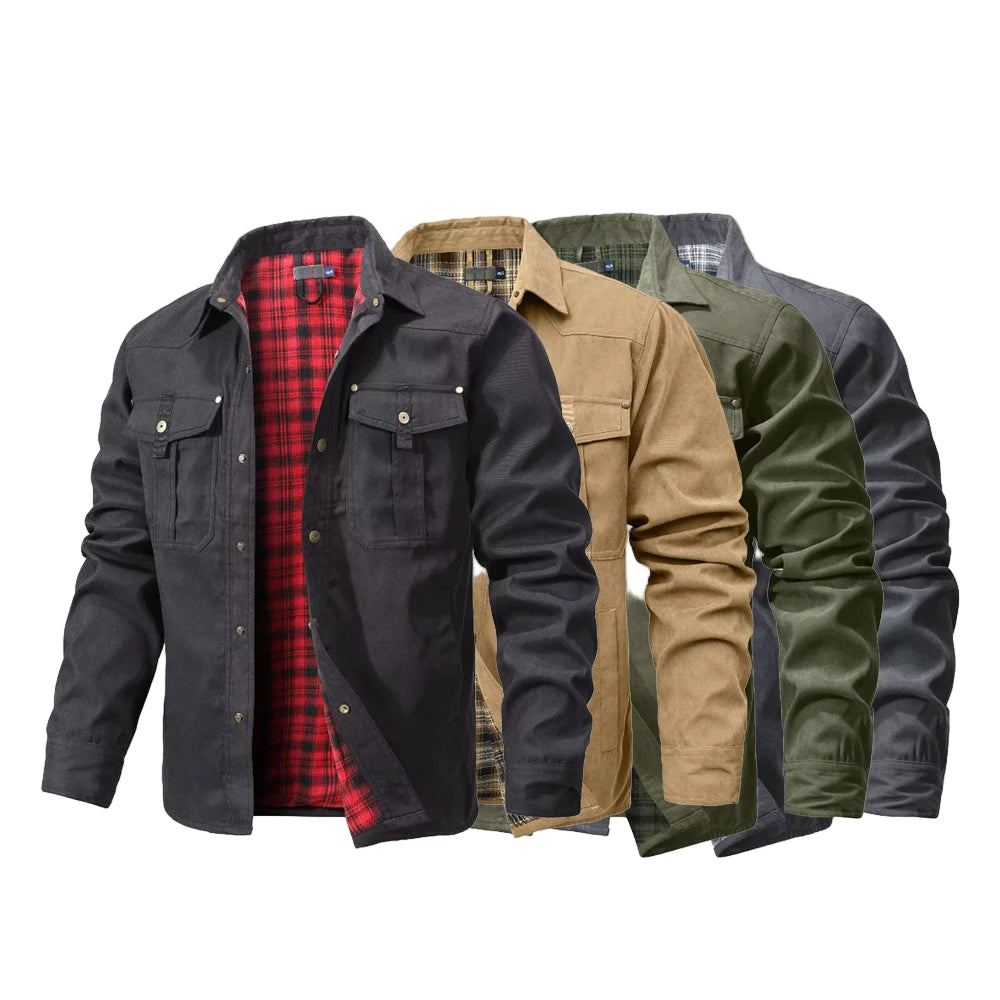 Chemise Homme à Manches Longues en Flanelle Tissu Respirant 0