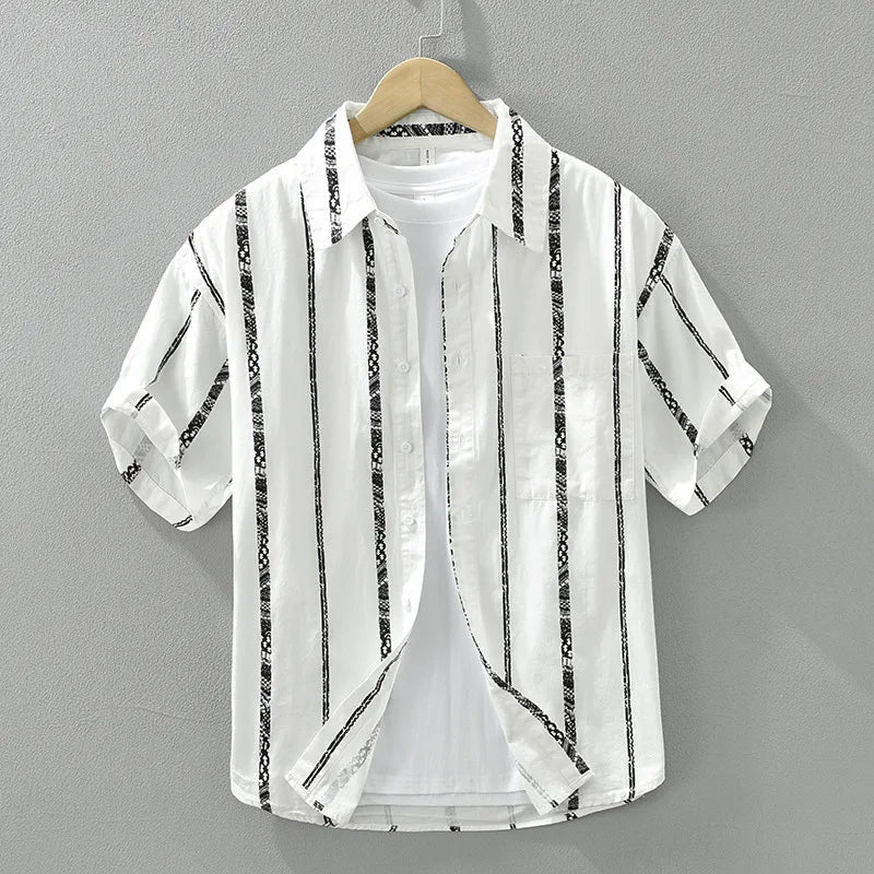 Chemise Homme à Rayures Décontractée 0